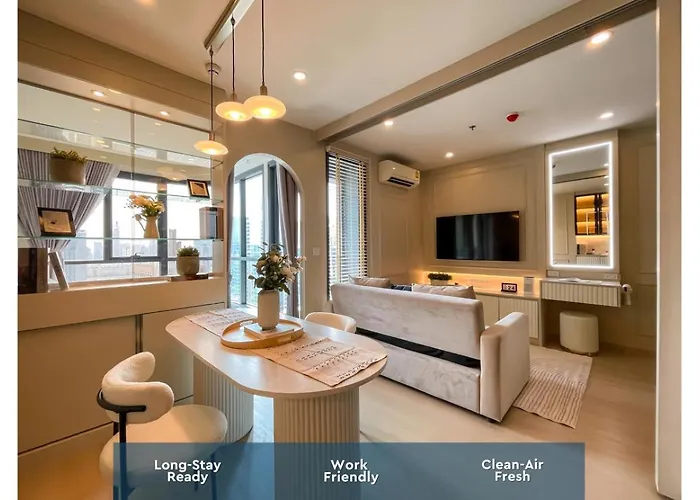 Apartment Luxury Skyview 1br - Ultra Fast Wifi - Chit Lom *