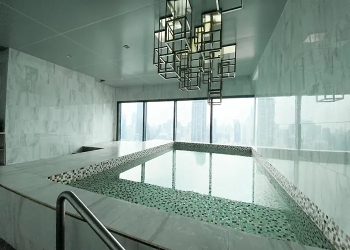 Luxury Skyview 1br - Ultra Fast Wifi - Chit Lom Apartment Bangkok